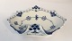 Royal Copenhagen. Blue fluted, full lace. Pickle dish. Model 1074. Width 19 cm. (1 quality).