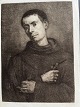 Ole Buus Larsen præsenterer: Radering af Wilhelm Hecht - Portræt af en Franciscansk Munk ca. 1880.