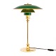 Aabenraa Antikvitetshandel præsenterer: Poul Henningsen, 1894-1967: PH 3/2 bordlampe, med grønlakerede ...