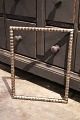 Antique 19th century wooden frame with old silver ...