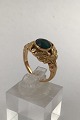 Danam Antik præsenterer: Georg Jensen 18K Guld Ring No. 208 (Turkis) (1930 - 1945)