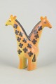 Lisa Larsson for Gustavsberg, double giraffe figurine.