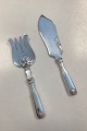 Danam Antik præsenterer: Musling Fiske Serveringsbestik i Sølv