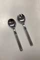 Danam Antik præsenterer: Georg Jensen Bernadotte Sterling Sølv / Stål Salat Sæt No. 132
