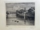 Ole Buus Larsen præsenterer: Radering af Louis Jensen 1903 - Mølledammen i Lyngby.