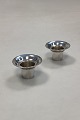 Danam Antik præsenterer: 2 stk. Georg Jensen Lysmanchetter i Sterling Sølv