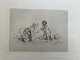 Ole Buus Larsen præsenterer: Radering Axel Helsted - Pige med hund 1869.