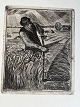 Ole Buus Larsen præsenterer: Radering af Poul S. Christiansen - Høstmanden 1899.
