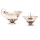 Georg Jensen sukker- og flødesæt #235 udført i sølv. ...