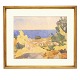 Aabenraa Antikvitetshandel præsenterer: Olaf Rude akvarel. Olaf Rude, 1886-1957, akvarel fra Bornholm. Signeret ...