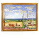 Aabenraa Antikvitetshandel præsenterer: Jens Søndergaard maleri. Jens Søndergaard, 1895-1957, olie på lærred. ...