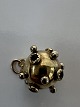 Antik Huset præsenterer: Kugle med røde sten Charms / Vedhæng i 14 karat Højde 17,91 mm