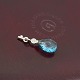 Antik Damgaard-Lauritsen præsenterer: Ole Lynggaard; Nøglevedhæng i 18 kt. hvidguld med akvamarin og diamant