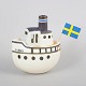 L'Art præsenterer: Lisa Larson for Gustavsberg, skærgårdsbåd. Lanterne.