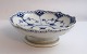Lundin Antique presents: Royal Copenhagen. Blue Fluted Half Lace. Cake dish on small foot. Model 511. Diameter ...