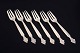 Georg Jensen, set of six Acanthus cake forks.