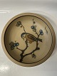 Antik Huset præsenterer: Bornholmsk keramik, Hjorth, Skål motiv Fugl på grene.Diameter 13,0 cm.