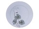 Antik K præsenterer: Royal CopenhagenArt Nouveau frokosttallerken med hvid cyklamen 21,5 cm.