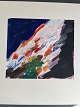 Ole Buus Larsen præsenterer: Gouache af den svenske kunstner Lars Bertle - Natstrand.