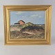 Kinnerup Antik & Porcelæn præsenterer: Knud Bøstrup malerihus på klit32,5x38,5 cm