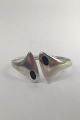 Danam Antik præsenterer: Hans Hansen Sterling Sølv Armring No. 212E (Sort Emalje)