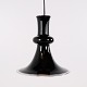 Osted Antik & Design præsenterer: Michael Bang Etude Pendel i Sort Glas for Holmegaard 1970erne