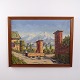 Oil Painting with Southern Mountain Landscape, Signed ...
