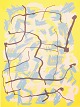 Robert Jacobsen, “Sjælebilleder”, serigrafi, listet ...