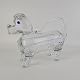 Kinnerup Antik & Porcelæn præsenterer: Snapsehund Holmegaard22,5 cm