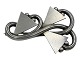 Antik K præsenterer: Georg Jensen sølvArt Deco broche med geometrisk design