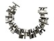 Aage Fausing / Rey Urban sterling silverModern and wide block bracelet from 1963-1973