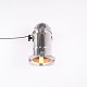 Osted Antik & Design præsenterer: Vintage Spotlight / Teaterlampe i Poleret Aluminium med Justerbart Ophæng fra ...