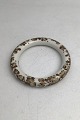Danam Antik præsenterer: Royal Copenhagen Porcelæn Armring Blomstermotiv (Brunt)