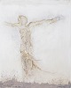 L'Art præsenterer: Nis Schmidt, "Tredie dag", mixed media på papir, listet dansk billedkunstner.