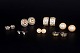 L'Art præsenterer: Sæt med syv par vintage øreclips / øreringe. Bijouteri. 20. århundrede.