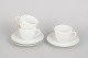 L'Art præsenterer: Royal Copenhagen, sæt med tre "Salto" kaffekopper med underkopper.