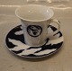 Kaffekop 8  cm  og underkop 14,3 cmLin Utzon Rosendahl ...