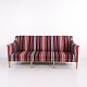Osted Antik & Design præsenterer: Kaare Klint 3 Personers Sofa Model 6092 i Mahogni og Uld for Rud. Rasmussen