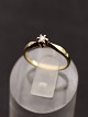 Middelfart Antik præsenterer: 14 karat guld solitaire ring med diamant