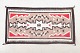 L'Art præsenterer: Nordamerikansk Navajo tæppe med geometriske motiver, ca. 1940’erne.