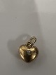 Antik Huset præsenterer: 14k Hjerte med indlagt diamant massivt guldCharms / VedhængHøjde 1,3 cm.