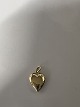 Antik Huset præsenterer: 14 karat guld. Hjerte.Charms / Vedhæng.Højde 1,6 cm.