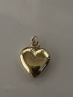 Antik Huset præsenterer: 14 karat guld. Hjerte.Charms / Vedhæng.Højde 1,8 cm.