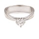 Aabenraa Antikvitetshandel præsenterer: Georg Jensen 18kt hvidguldsring med diamant på 0,55ct D/VS1. Ringstr. 54