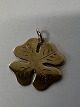Antik Huset præsenterer: 14 karat guld. Firkløver.Charms / Vedhæng.Højde 1,9 cm.