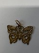 Antik Huset præsenterer: 14 karat guld. Sommerfugl.Charms / Vedhæng.Højde 1,7 cm.