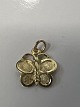 Antik Huset præsenterer: 14 karat guld. Sommerfugl.Charms / Vedhæng.Højde 1,4 cm.