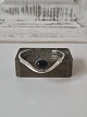 Vintage armring i sterlingsølv med onyx