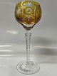 Antik Huset præsenterer: Rømer Glas Rødvin Gyldenbrun.Højde 20,7 cm