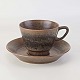Kinnerup Antik & Porcelæn præsenterer: Knabstrup Brun nøddebokaffekop8,5 cm